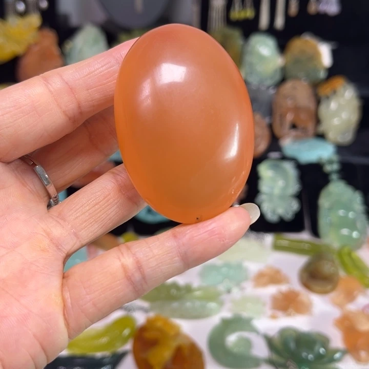 蛇纹石玉未镶嵌吊坠(赠链)