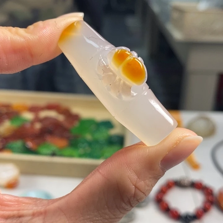 玛瑙/玉髓吊坠(不含链)未镶嵌