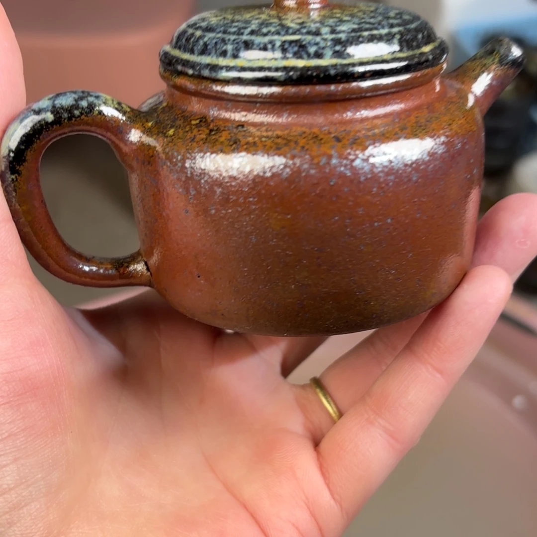 茶壶紫砂柴烧紫砂微瑕德钟