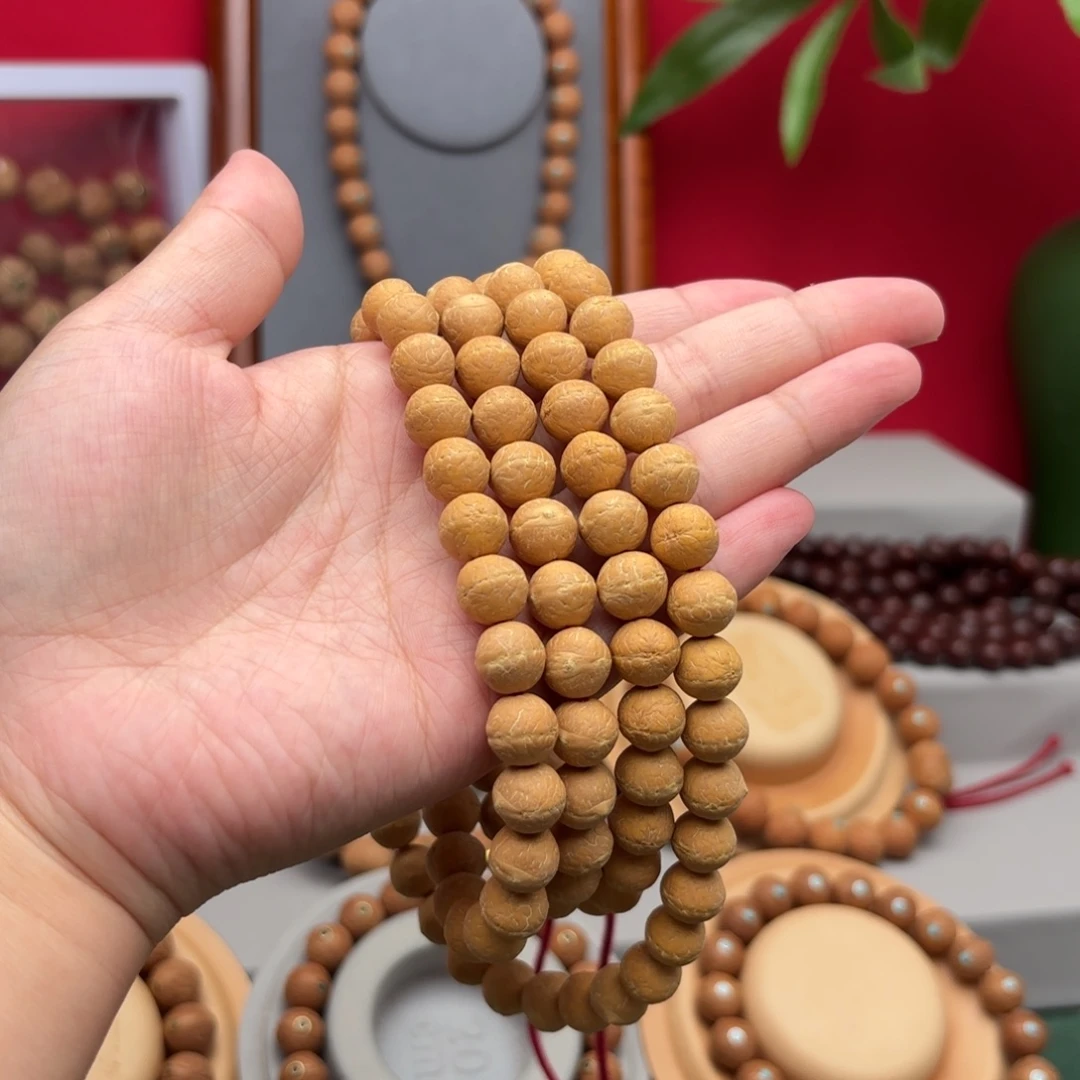王****手串凤眼菩提25新籽小10实心籽脖挂