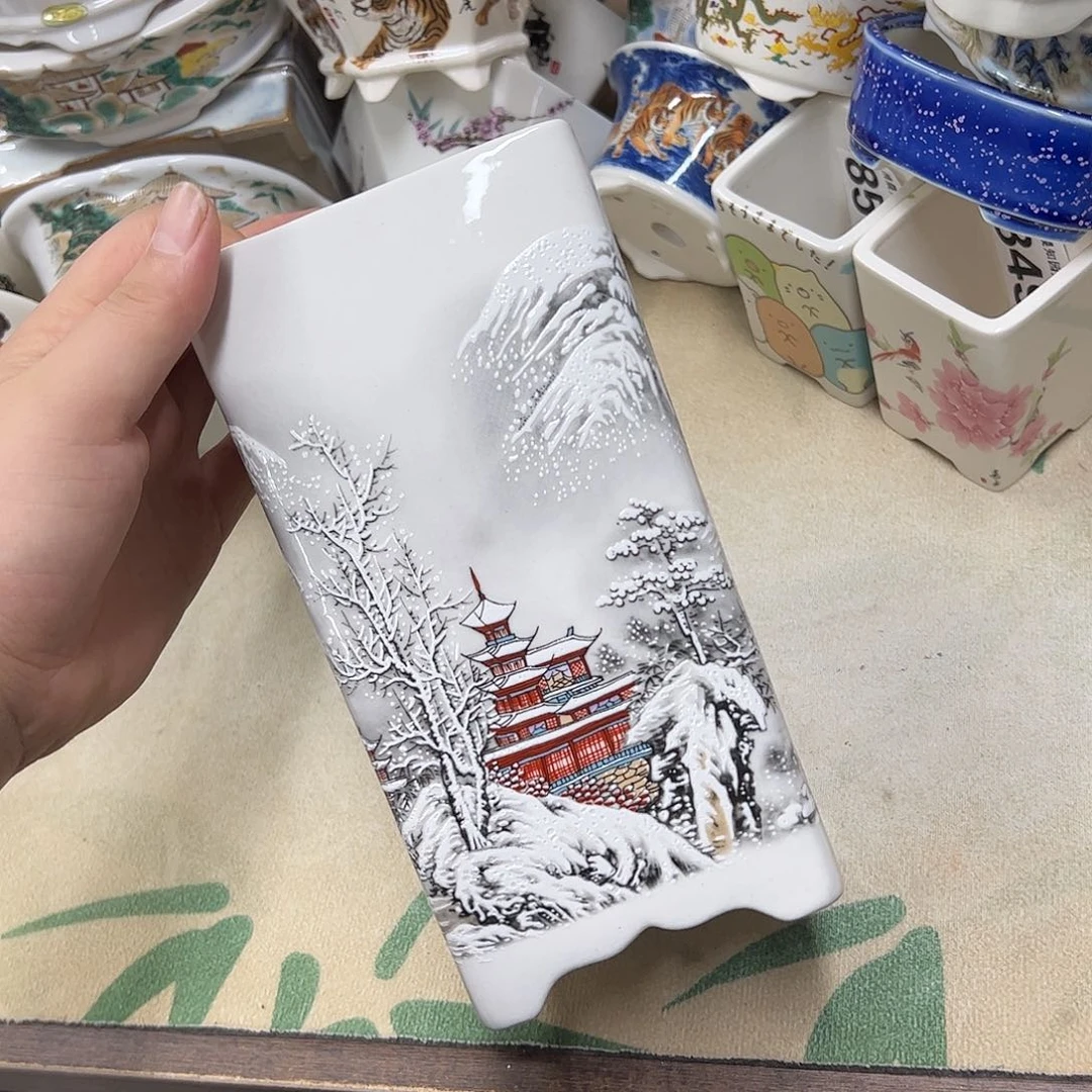 白泥花盆878号瑕疵10/19cm