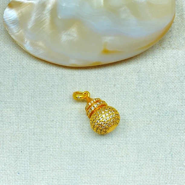 吊坠 K05158黄色经典闪葫芦吊坠多样性发货47912