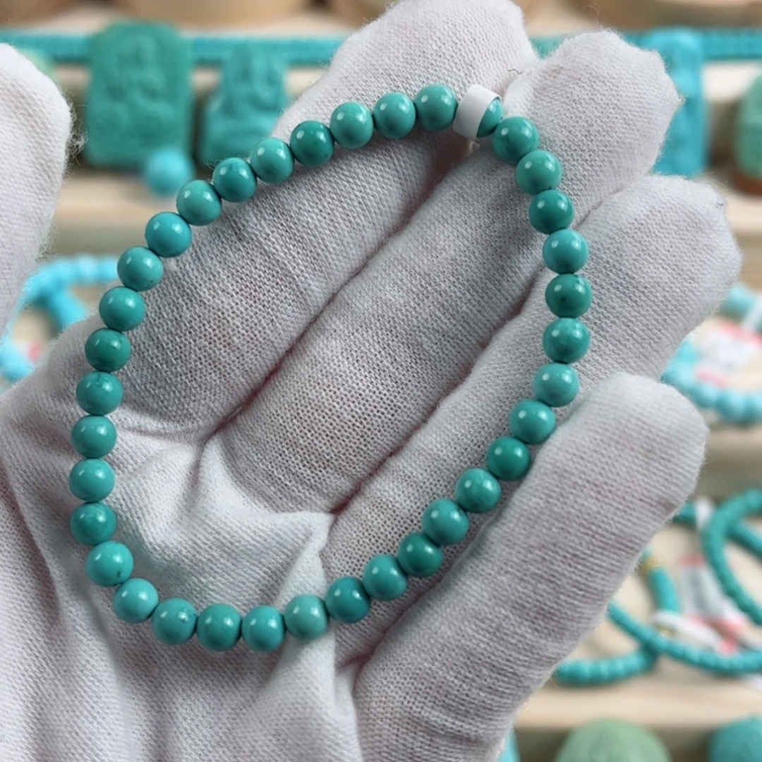 未镶嵌绿松石尺寸5mm