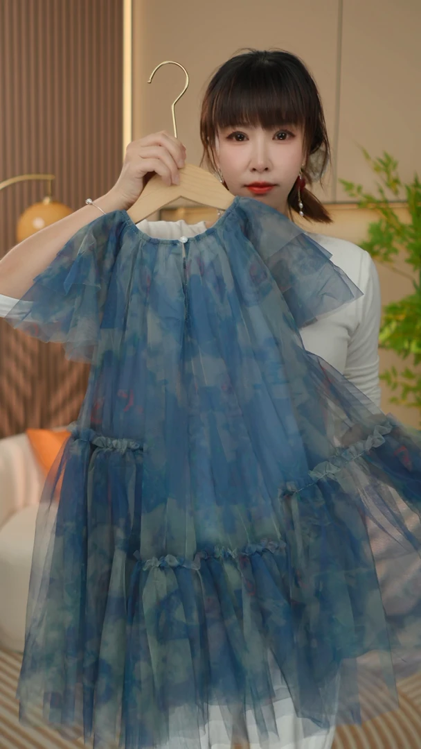 2025夏季新款设计师版高定韩版中大女童高级感纱裙女孩飞飞袖