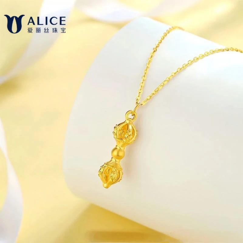 ALICE爱丽丝珠宝足金金刚杵挂坠cs