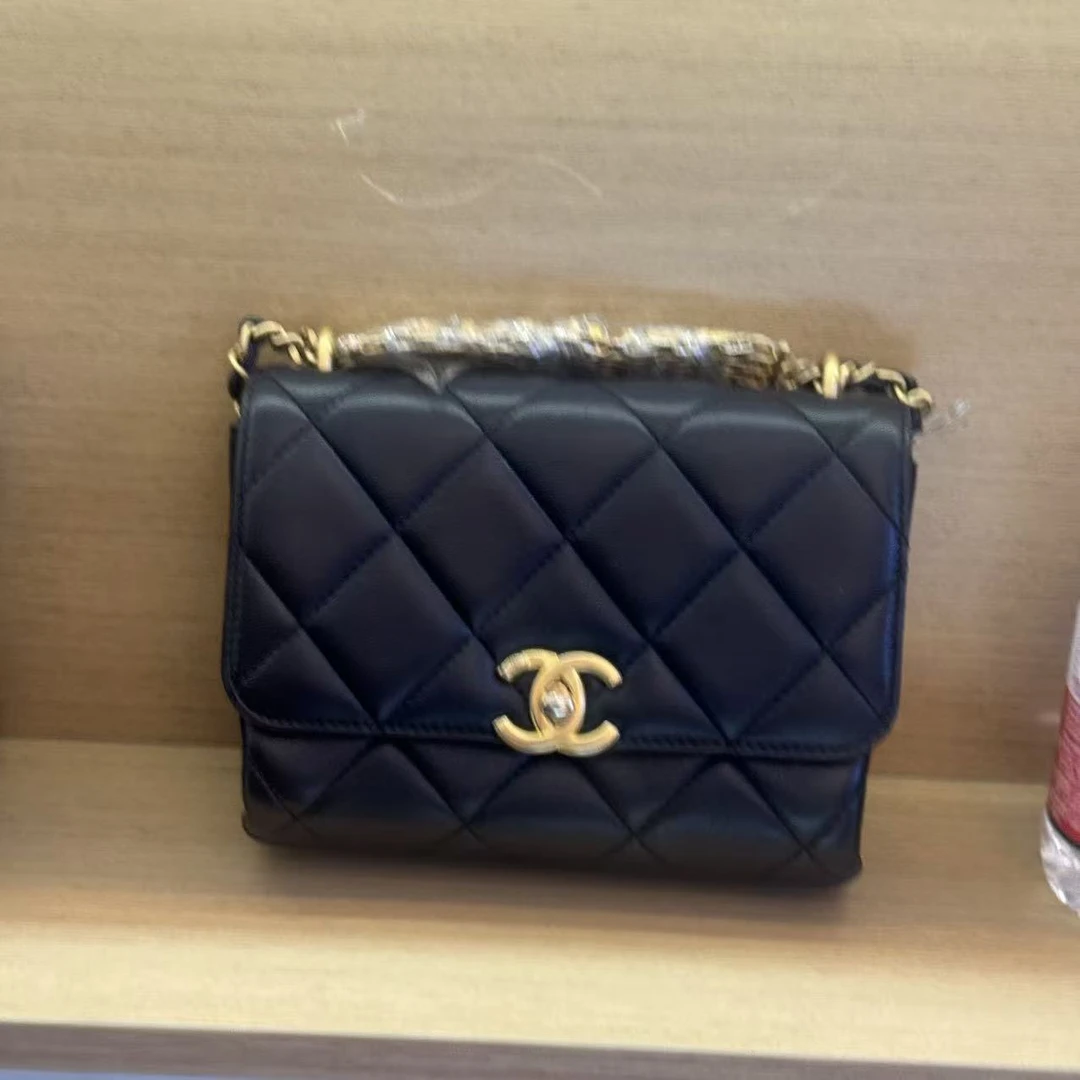 95新 Chanel/香奈儿 香奈儿黑金珍珠19bag  mg  /二奢包包