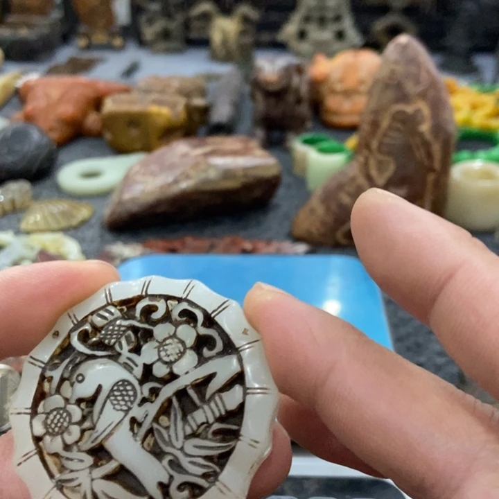 吊坠白玉菩提摆件