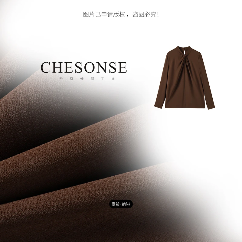 上衣女【女绅主义】法式宫廷风高级感气质美拉德衬衫24805(829)