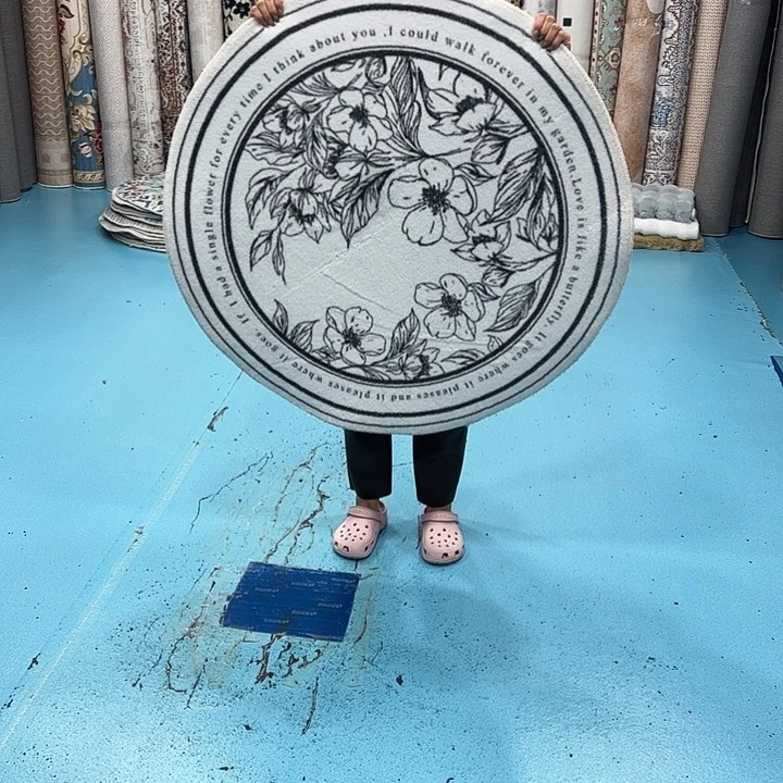 混纺棉布底仿羊绒直径一米圆全新特价尺寸误差正负1-3厘米