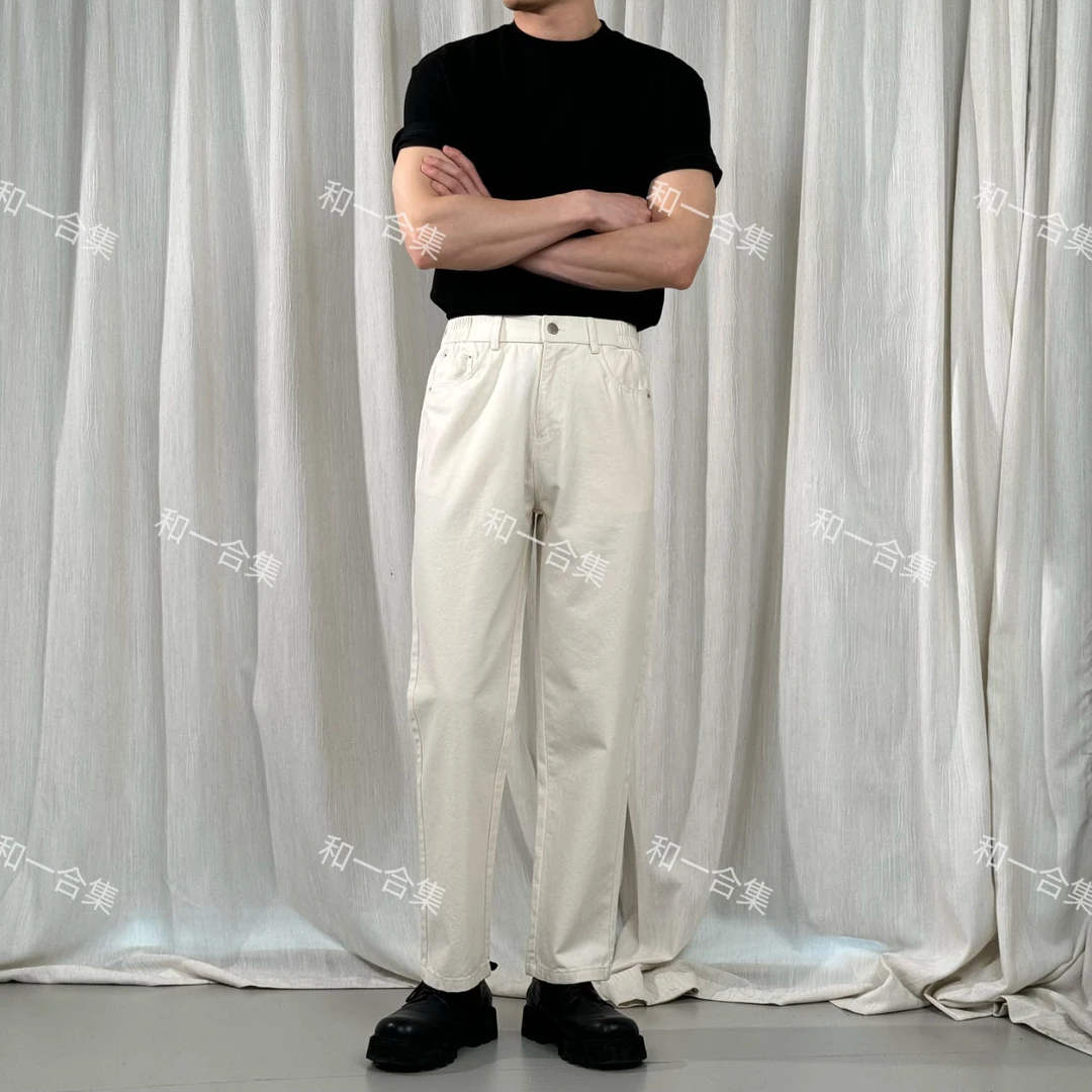 和一合集 春季新款男士百搭商务高级感轻熟小直筒弹力九分休闲裤