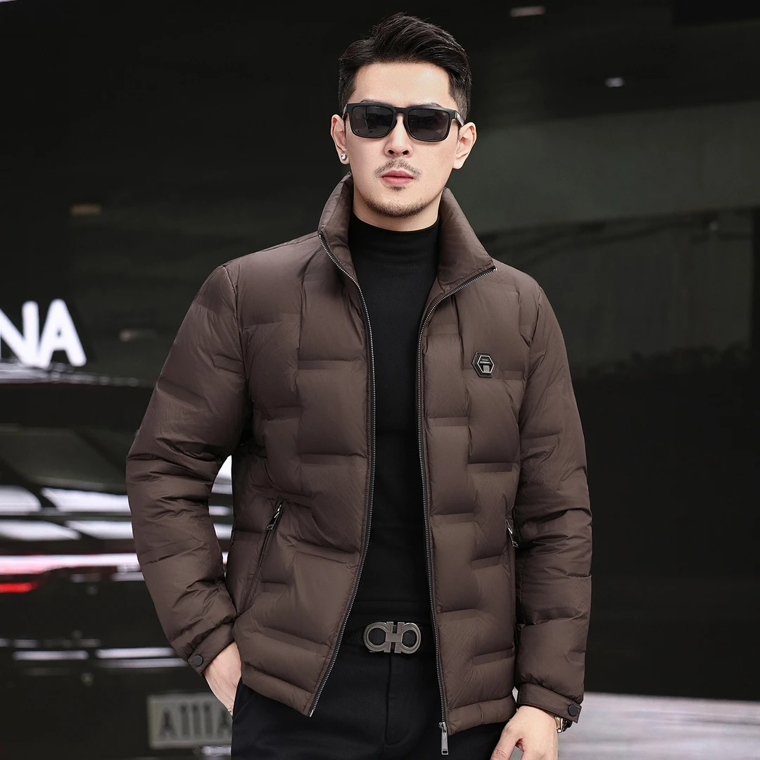 库约内姆KOYENEMAL立领羽绒服男冬季新款休闲男装短款保暖外套