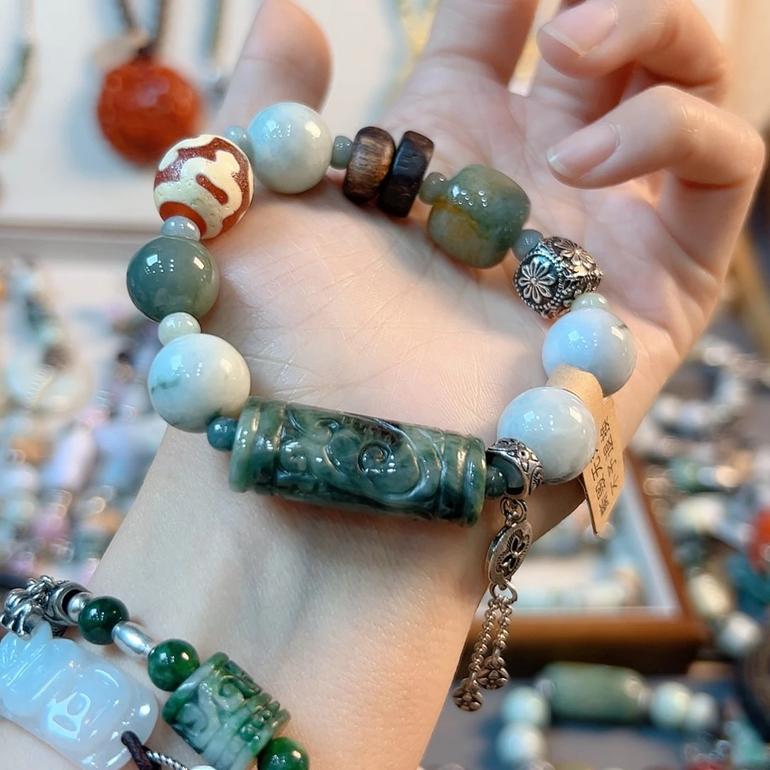 翡翠手链未镶嵌福利需包容