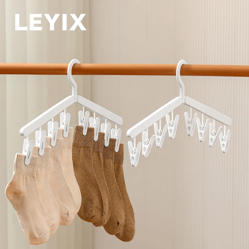 人字型多夹子宿舍袜夹无痕帽子家用多功能挂架袜子内衣晾晒架