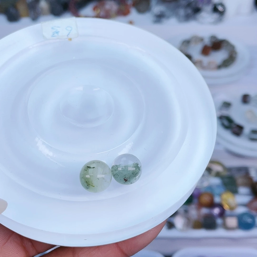 水晶单珠打孔不退不换未镶嵌