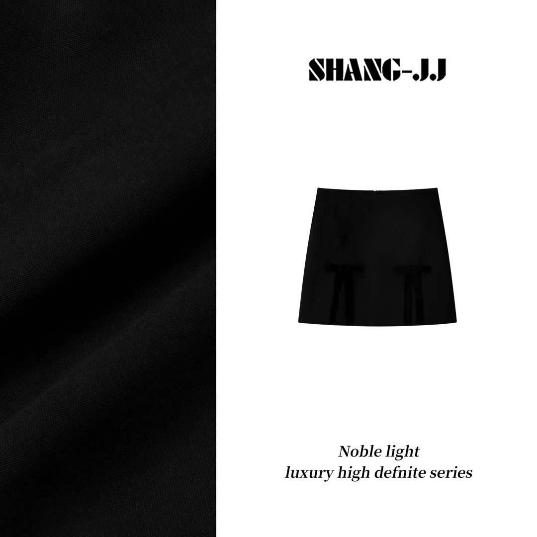 SHANG-JJ【蝴蝶半裙】25ss新品羊毛细腻亲肤半裙q133462p