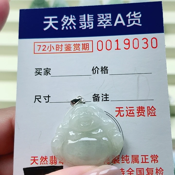 翡翠未镶嵌颈饰吊