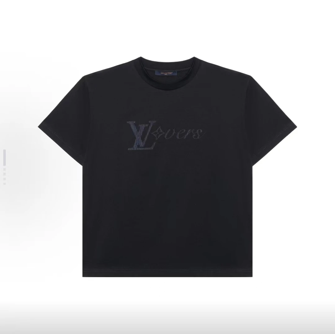 未使用 LouisVuitton/路易威登  Logo字母圆领短袖T恤