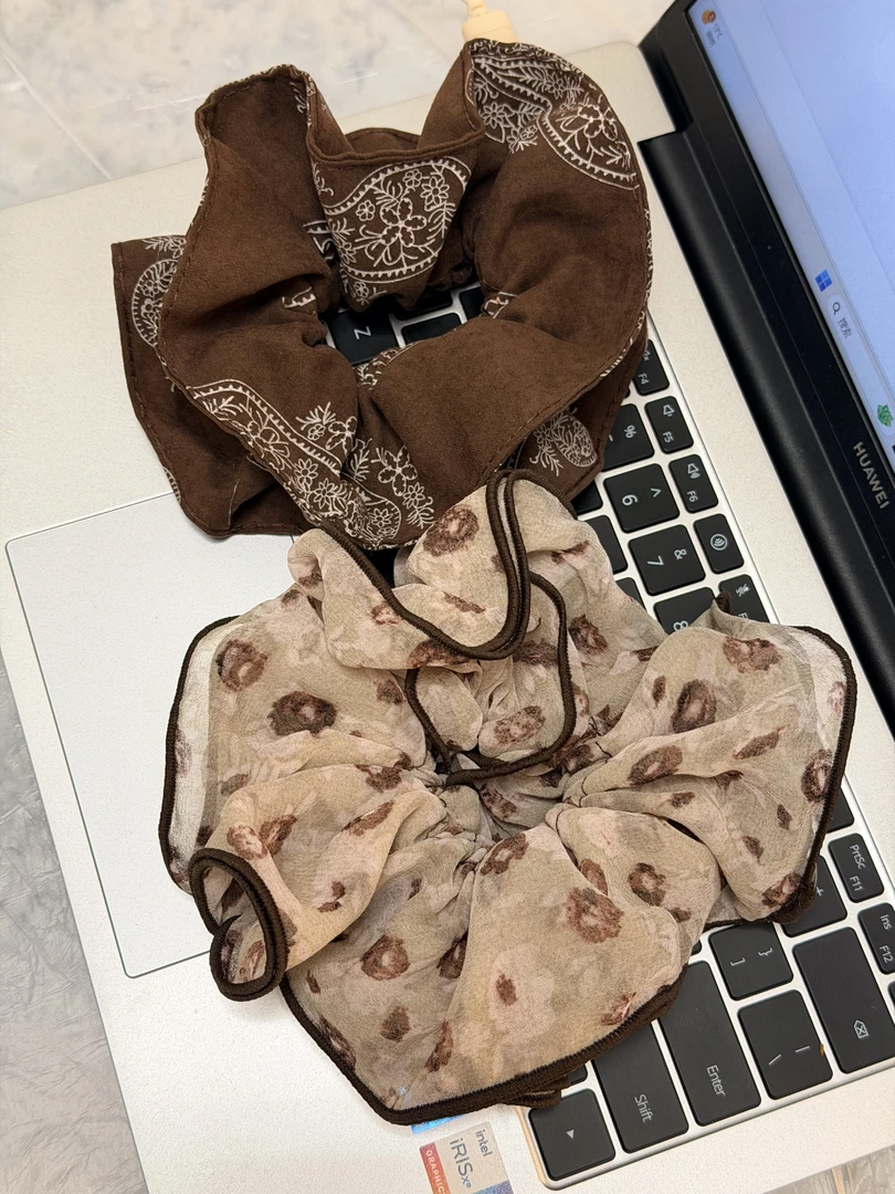 复古精致高级感韩款肥肠发圈弹力扎马尾发圈