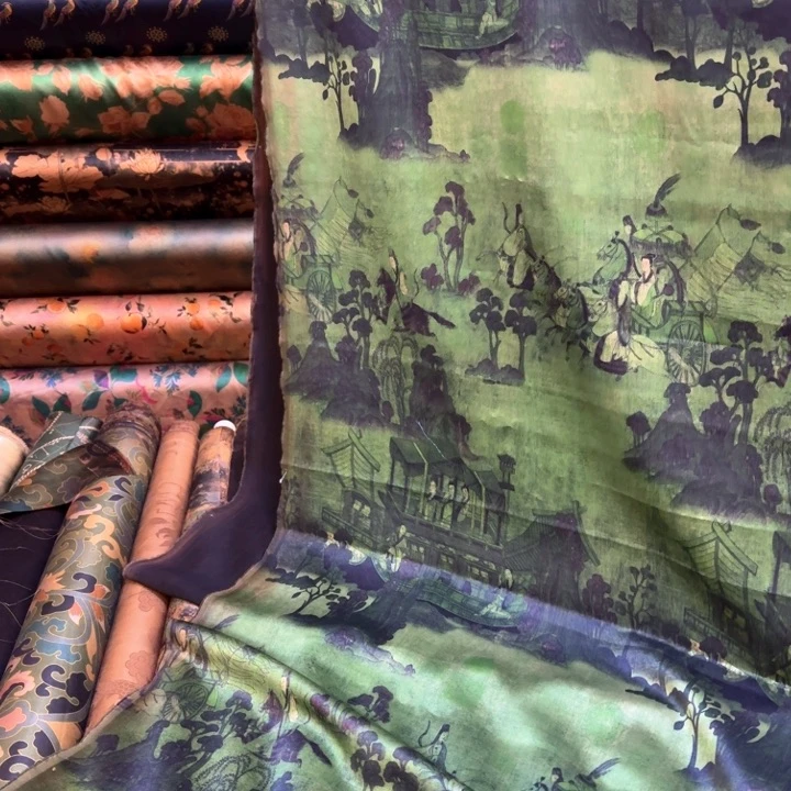 织绣洛神赋重缎2.35米