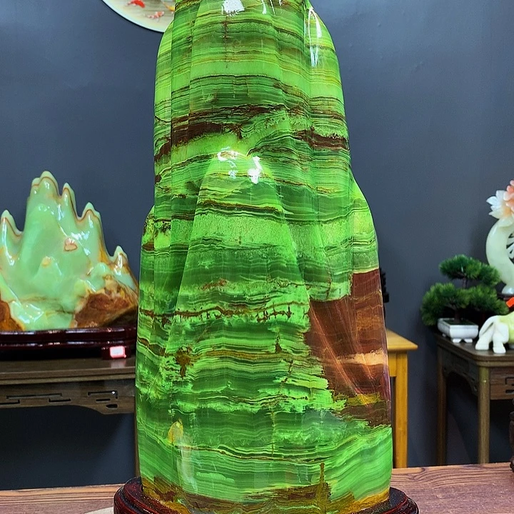 石材靠山摆件创意