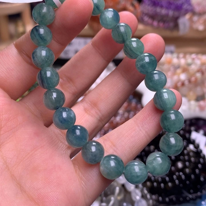 未镶嵌手串水晶8.6蓝绿晶