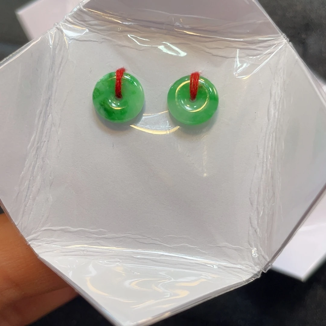 【闪购商品】翡翠耳饰未镶嵌天然翡翠