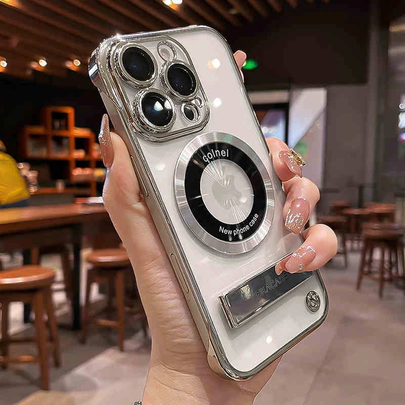 散热透气适用苹果16promax手机壳15超薄14plus电镀13无边框12支架