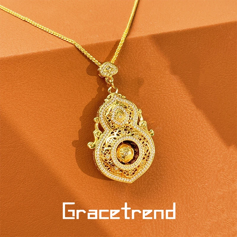 Grace trend 铜项链 古风葫芦项链简约气质百搭时尚D-563 EG110