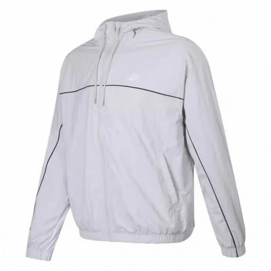 NIKE/耐克男款灰白色时尚舒适连帽夹克外套HJ2013025