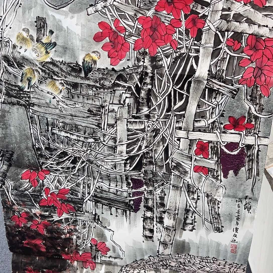 国画事事顺心如意万事如意