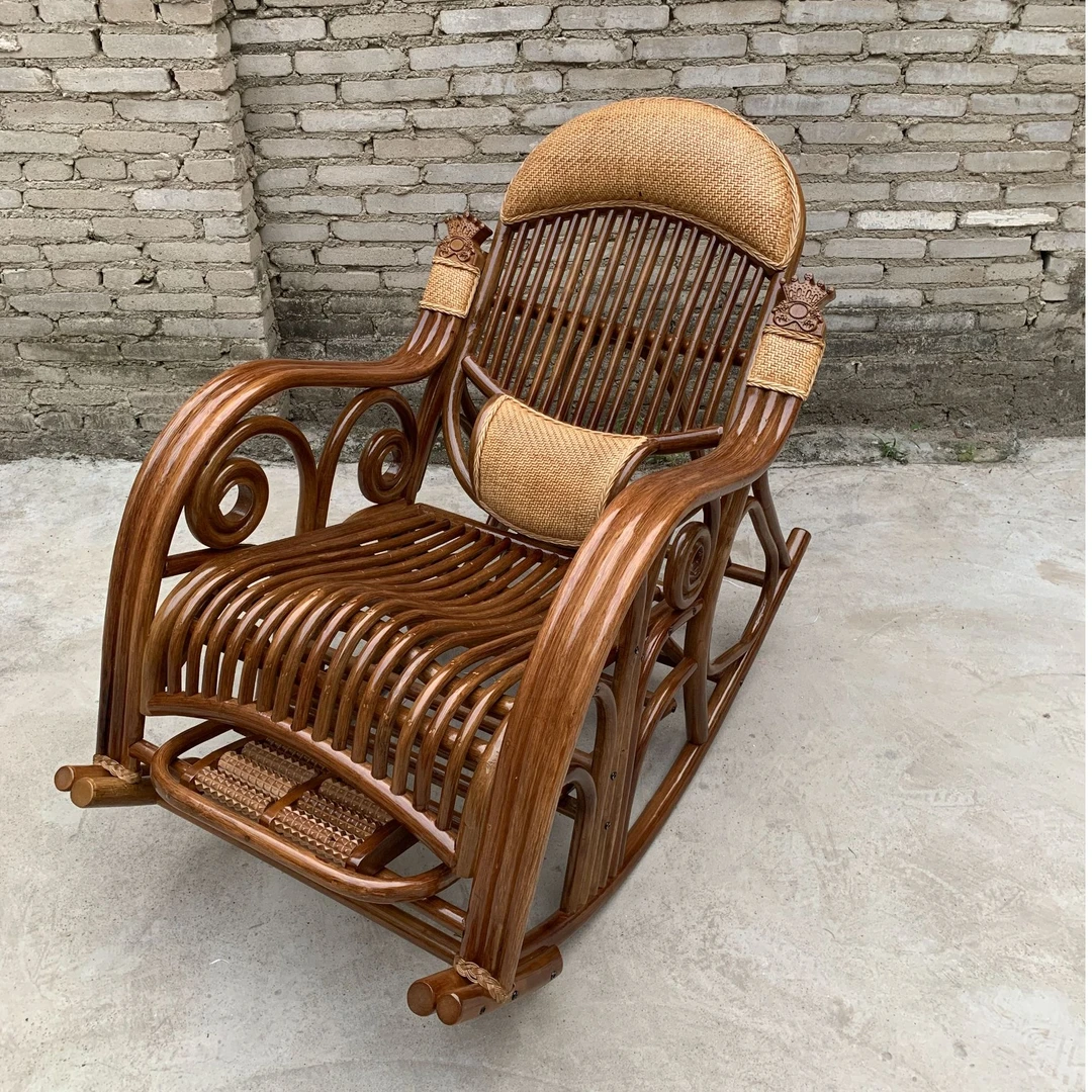 大号竖排皇冠摇椅 户外阳台客厅躺椅 摇摇椅 逍遥椅 透气凉爽