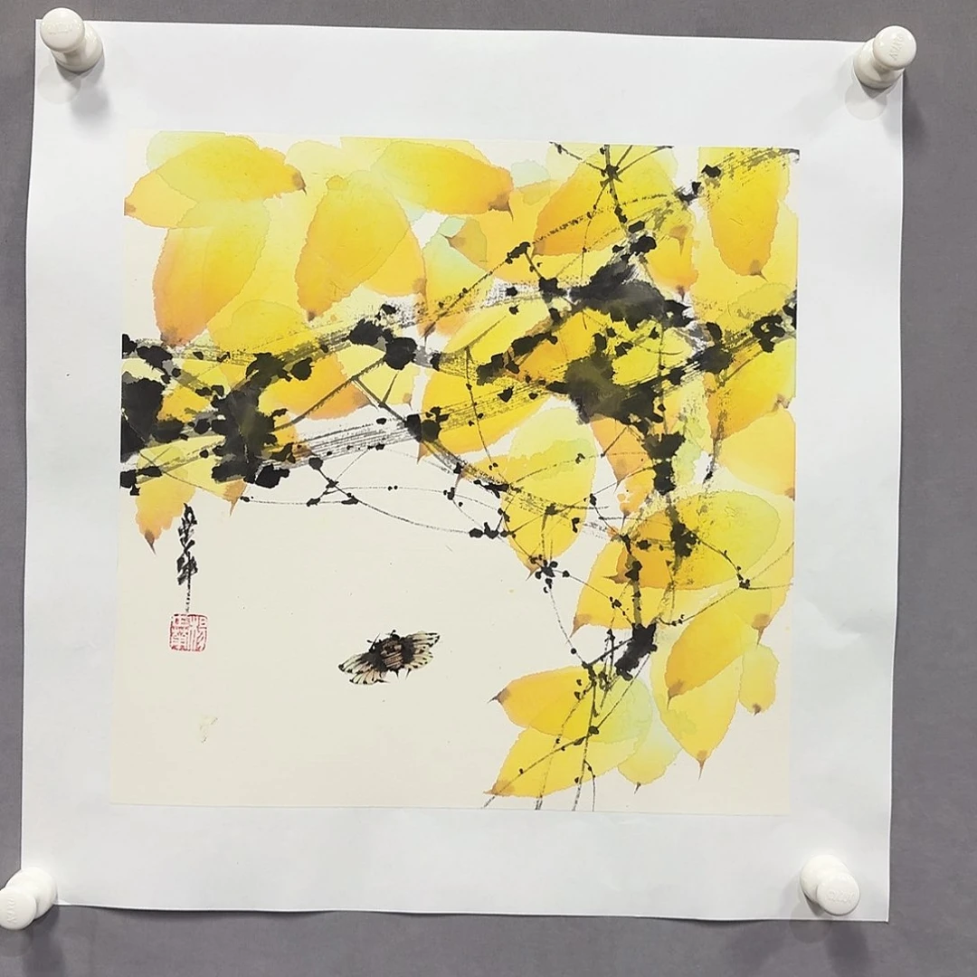 国画亲笔手绘放心去藏