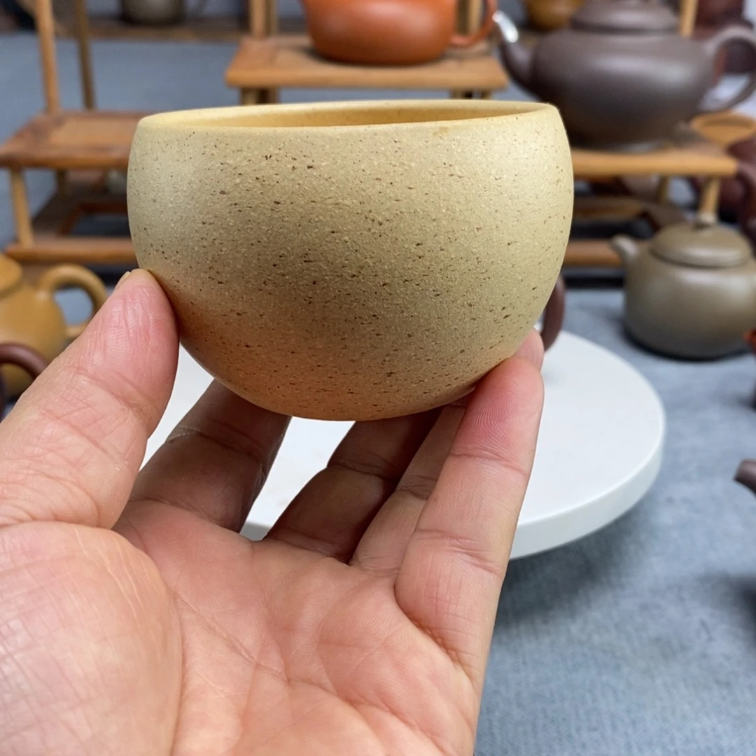 紫砂茶壶本山段泥主人杯