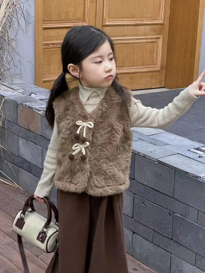 a3036女童马甲可爱洋气