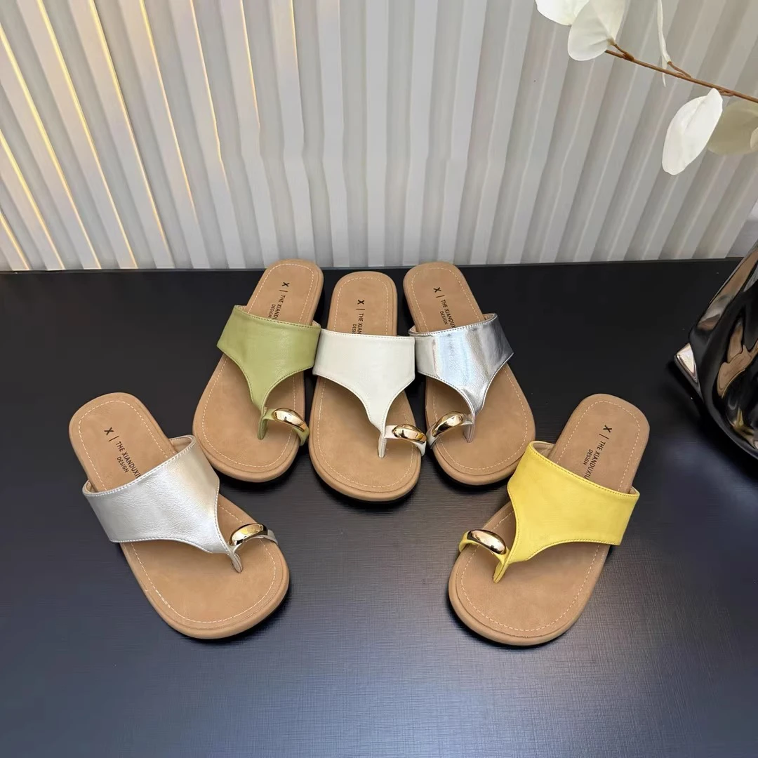 爆款露趾软底人字拖鞋女外穿夏季2025年新款休闲轻便懒人平底凉拖