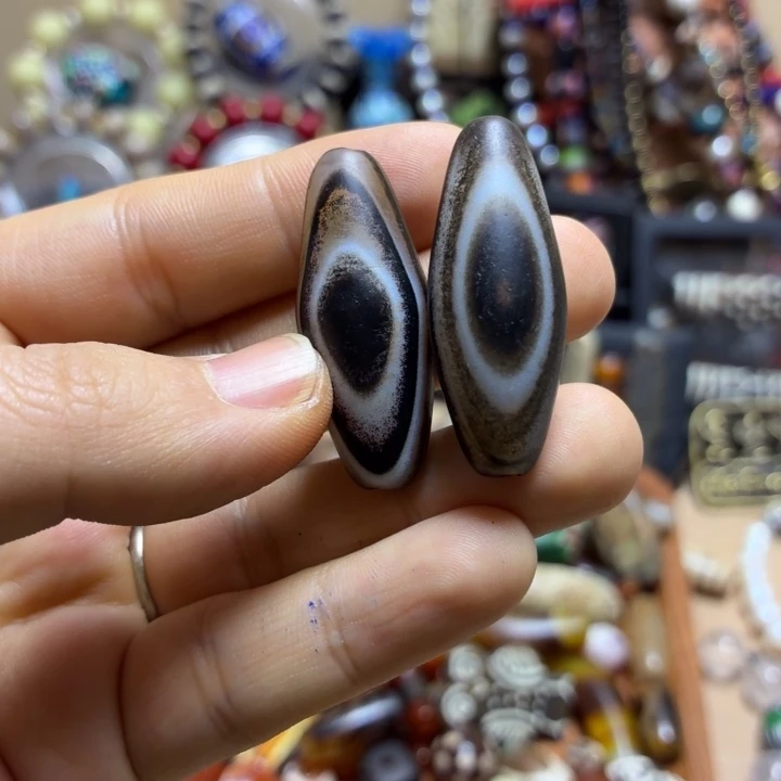 双面缠丝眼一对 卡35左右