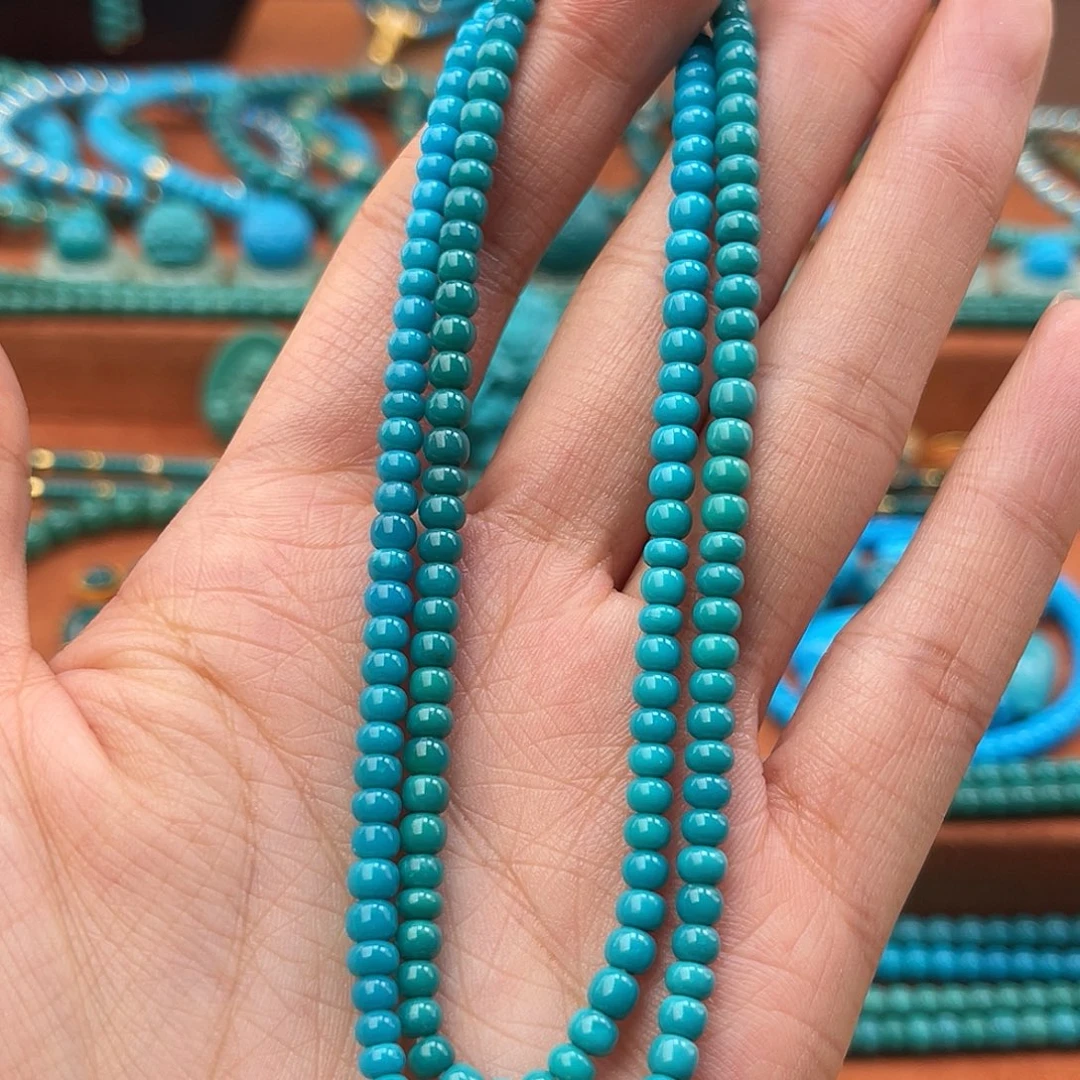 绿松石18K金镶嵌珠宝奇石