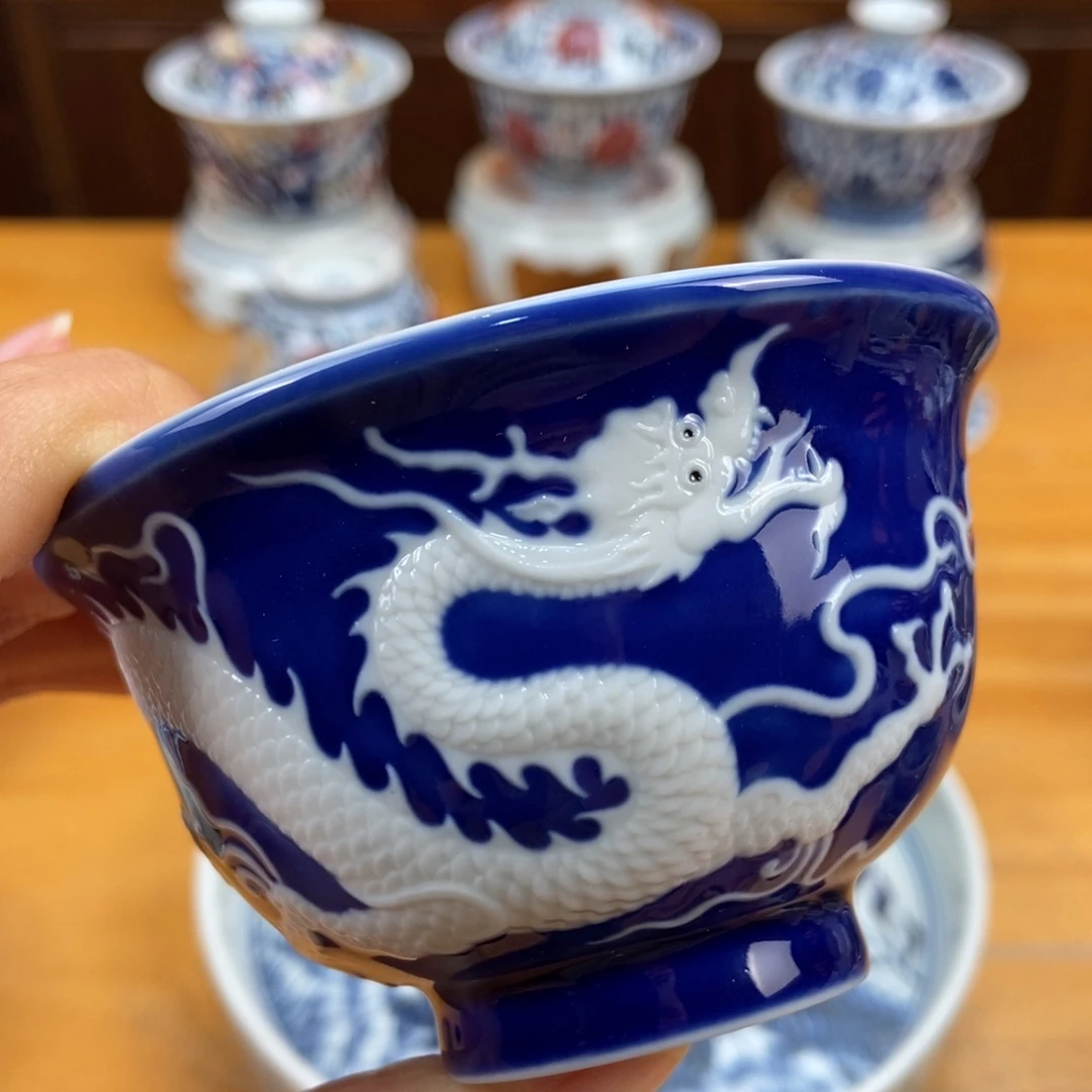 手绘现代茶具非古董