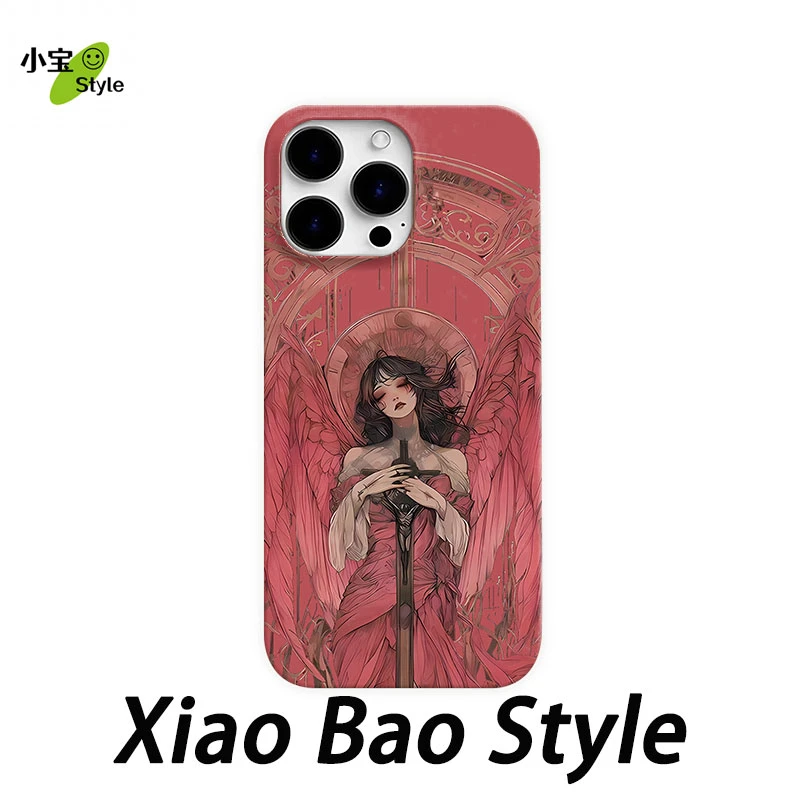 陨落天使适用苹果15pro手机壳iphone16个性14pro/13pro小众12创意