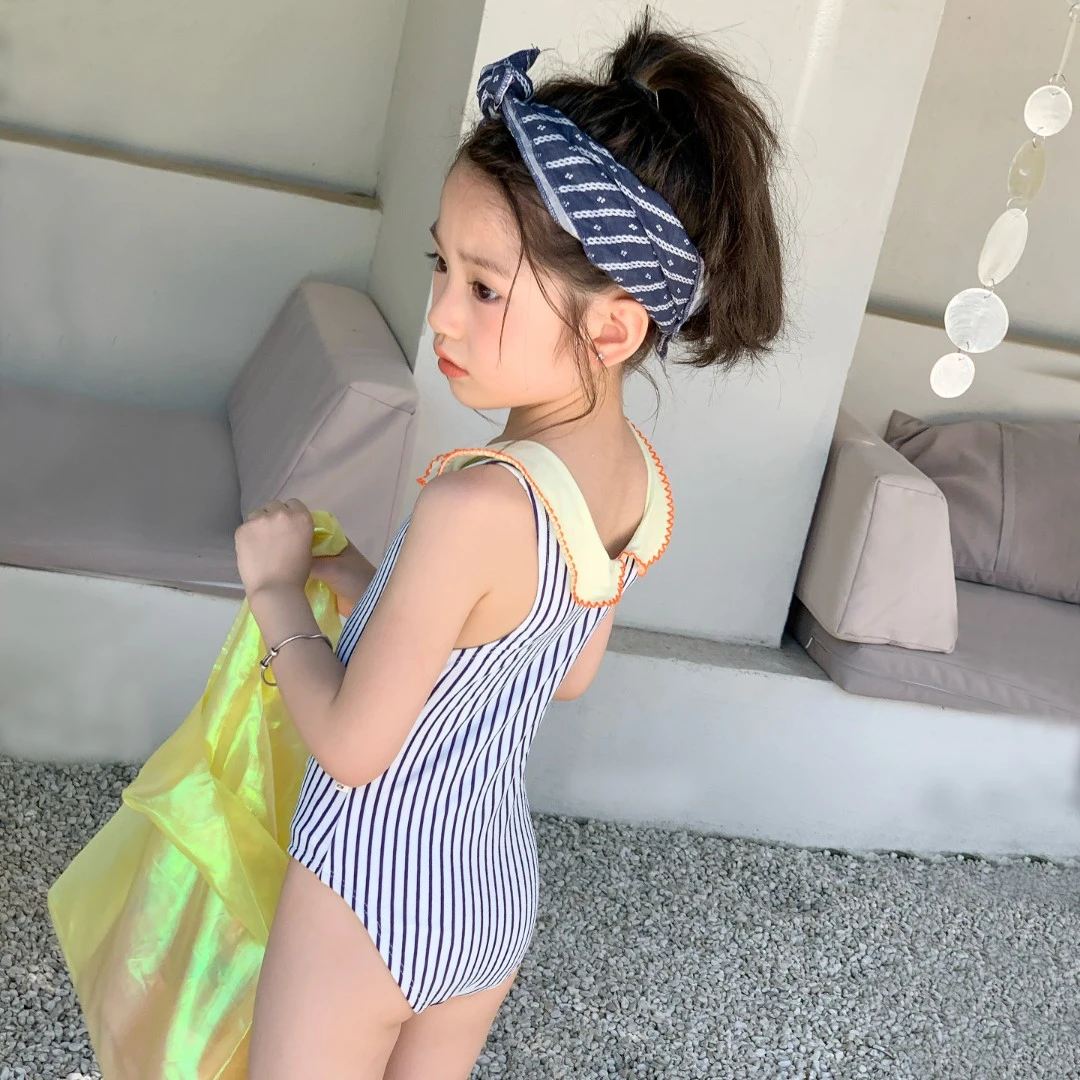 女童儿童速干防晒泳装女宝宝夏装连体衣甜美保守泳衣儿童女款20