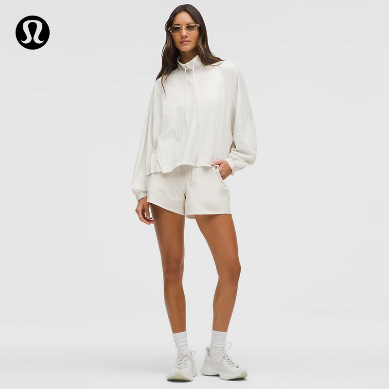 Cotton-Blend女士棉混纺褶饰短裤4" *内衬款丨lululemon丨LW7DRXS