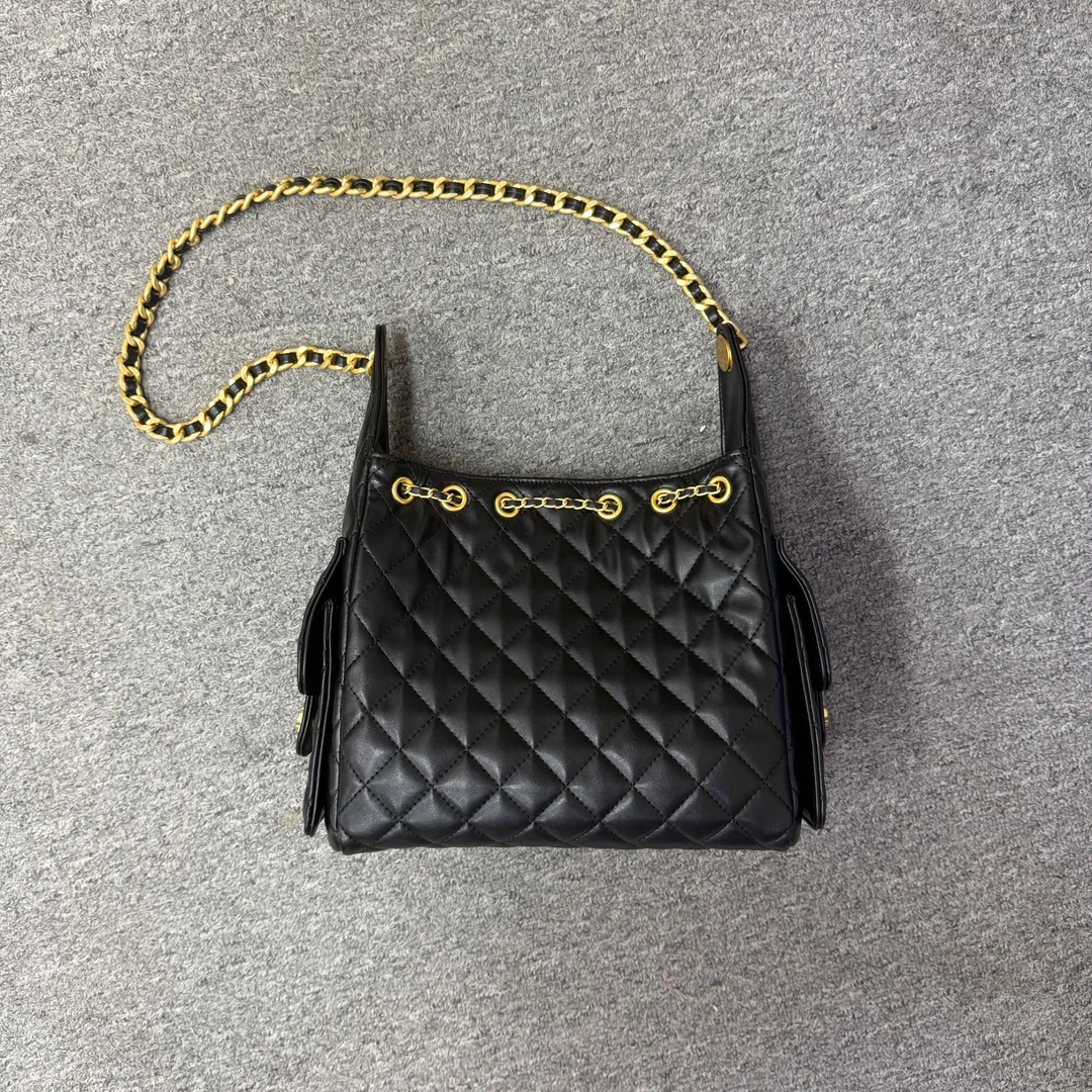 【A48】   新款经典 25bag腋下hobo-羊皮黑