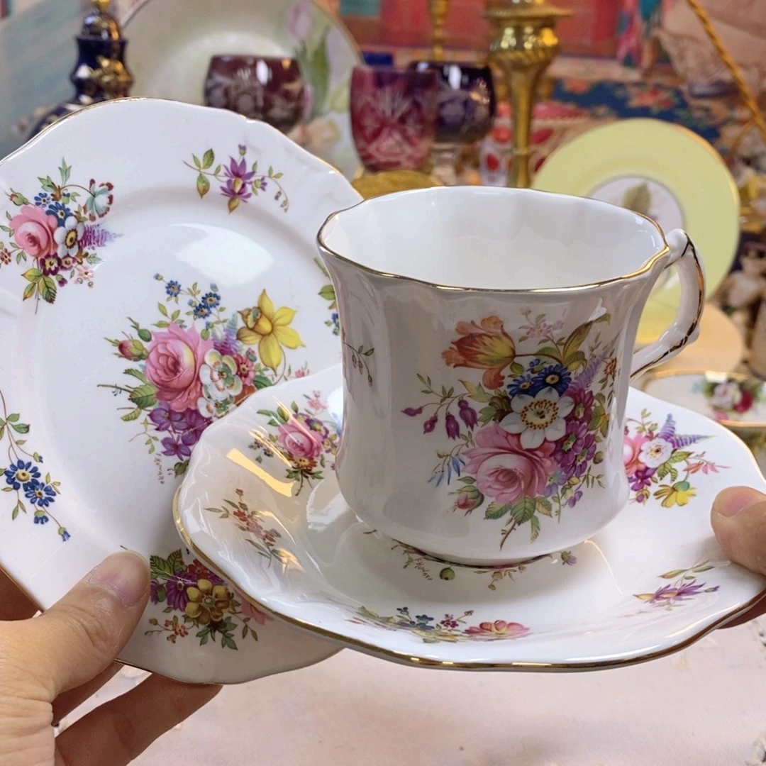 瓷片瓷器欧瓷咖啡杯水晶杯