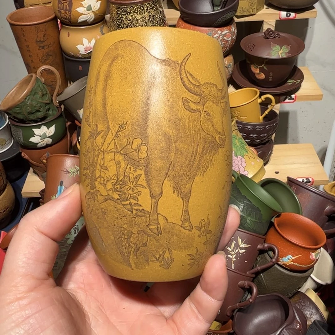 紫砂茶杯宜兴紫砂主人杯