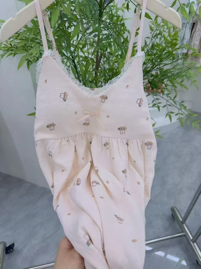 100斤到160斤肩带可调有胸罩垫睡裙