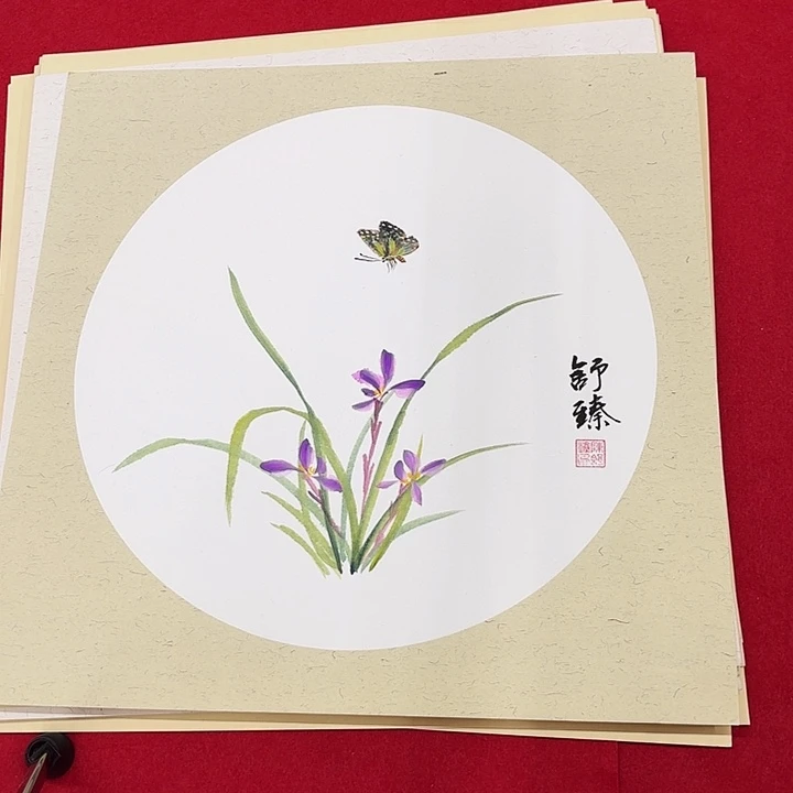 国画花鸟等图案和50.50