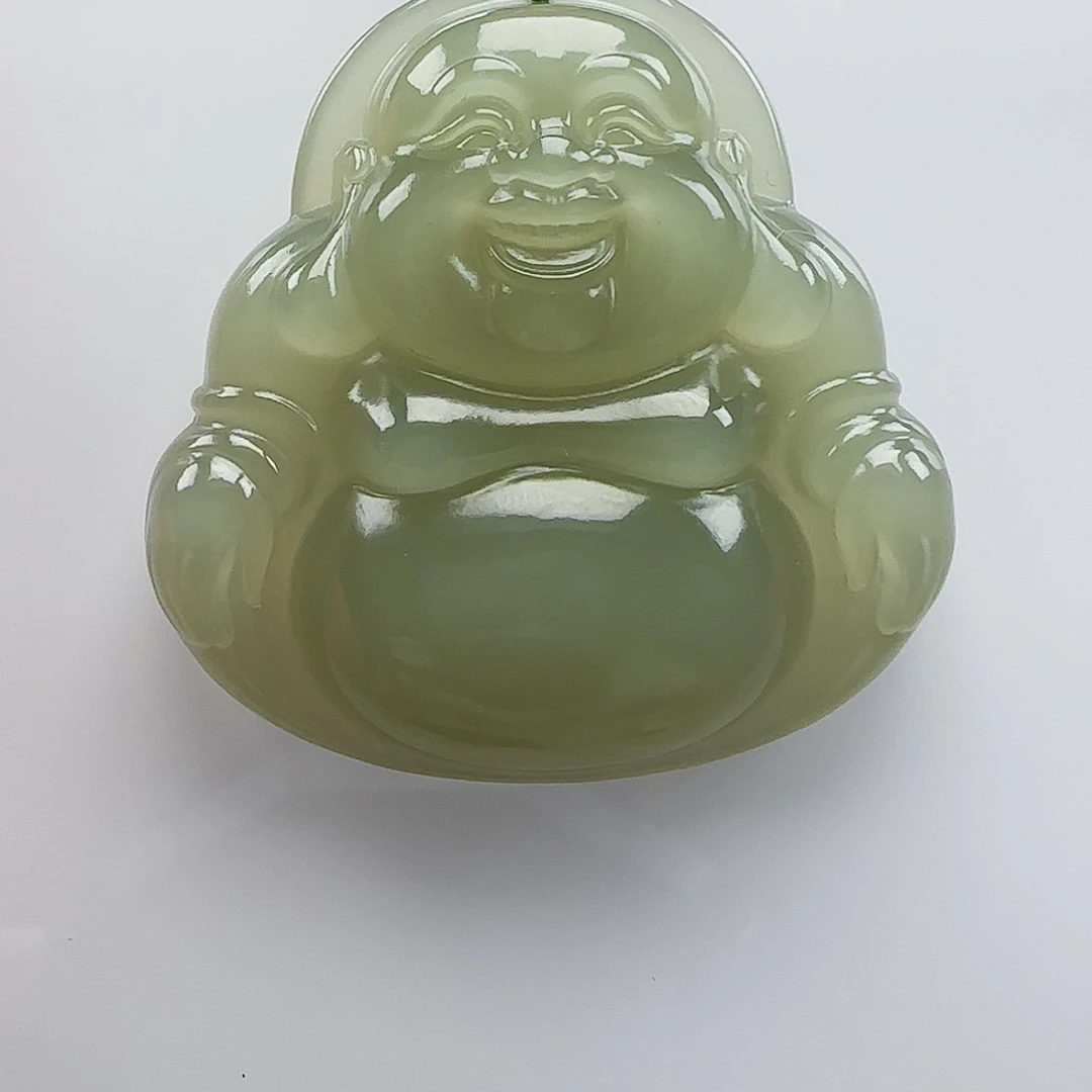 珍***@和田玉足金镶嵌颈饰50