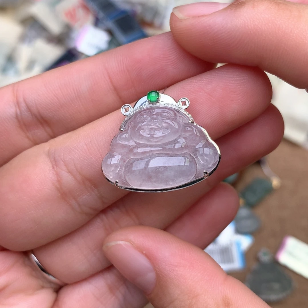 【闪购商品】18K金镶嵌挂件翡翠一