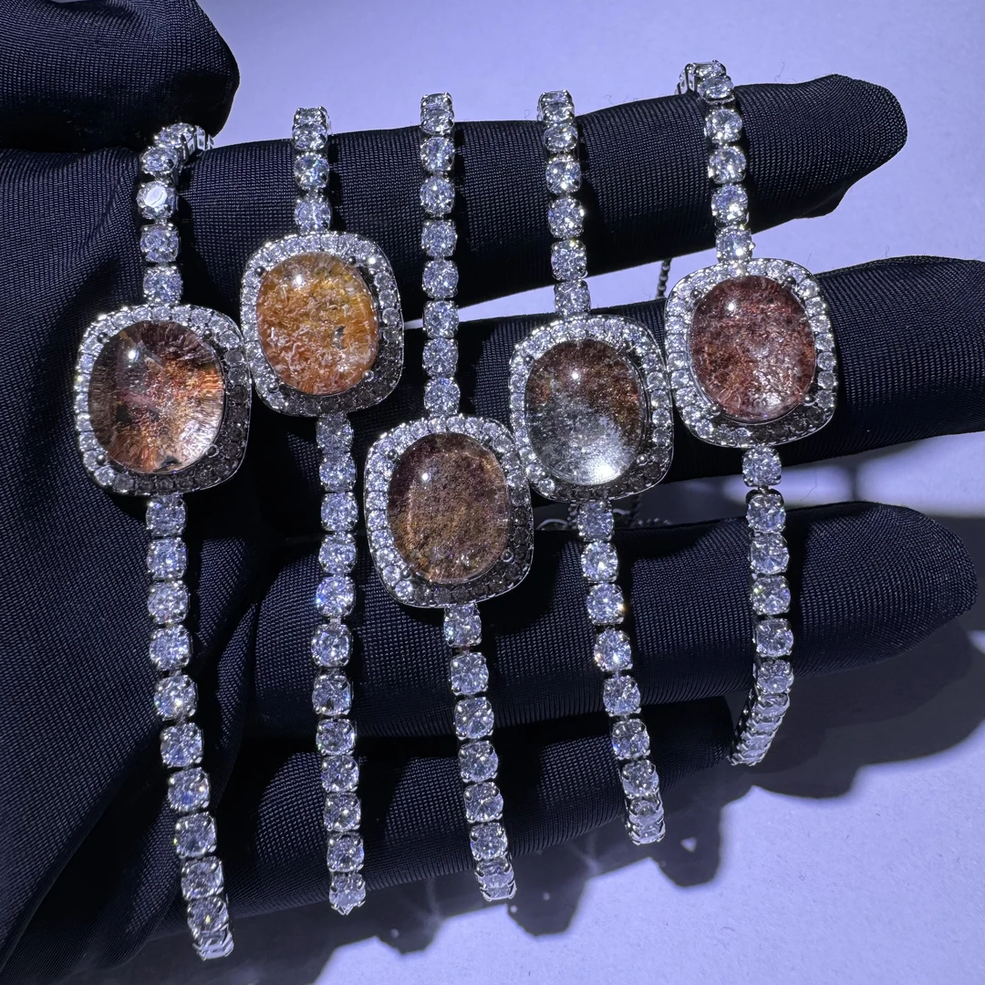 天然绿幽灵水晶手链-多样性发一-SJ089