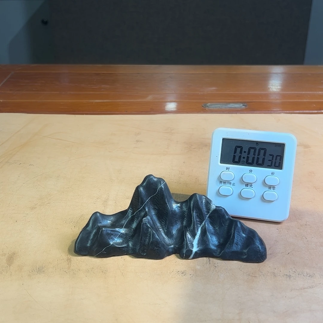 灵璧奇石博览会摆件蓝*花